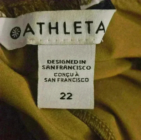 Athleta Brooklyn Heights Vienna Slim Pants Tapestry Gold Size 22 NWT - Picture 9 of 16